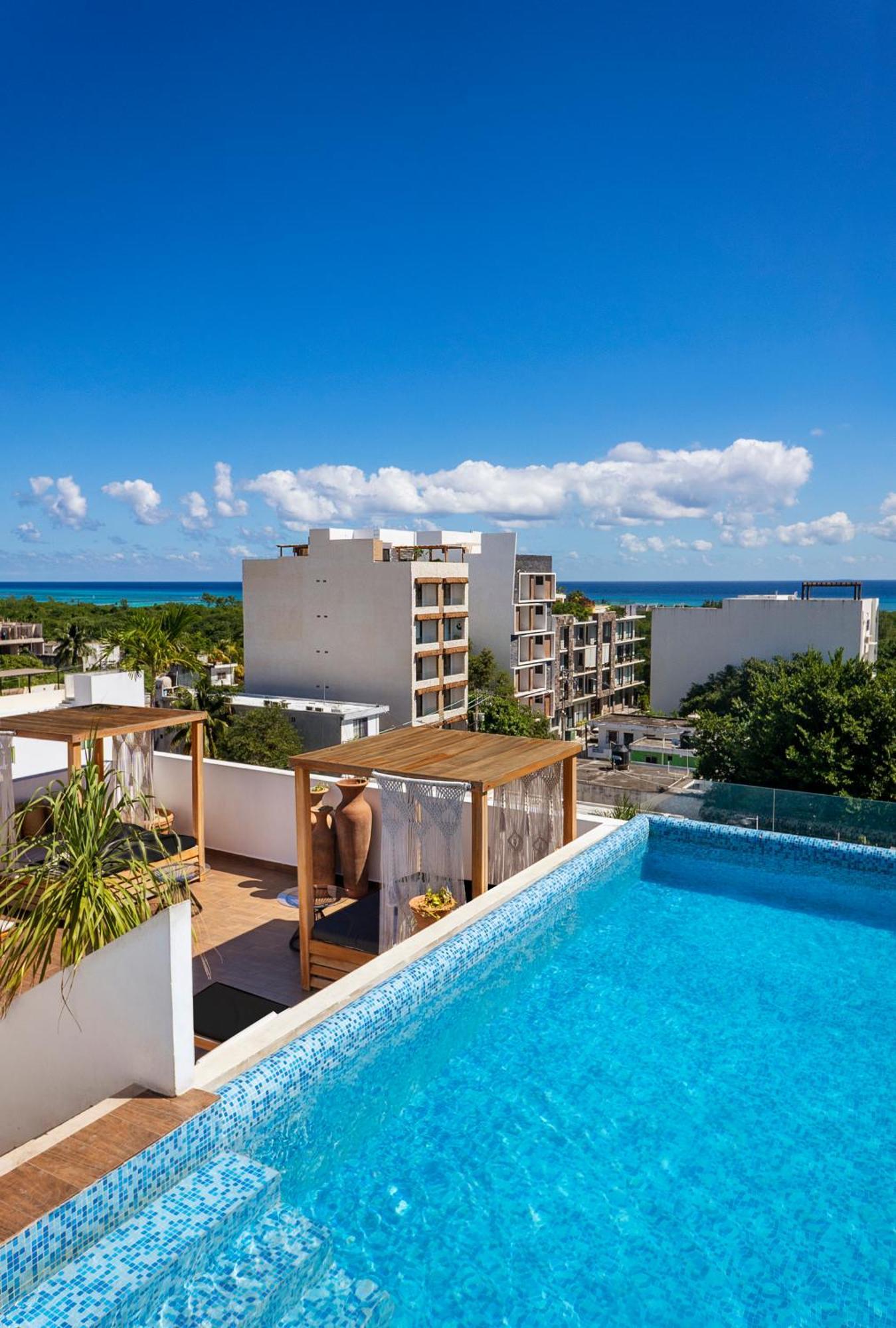 Terrasse Hotel Playa Del Carmen Kültér fotó