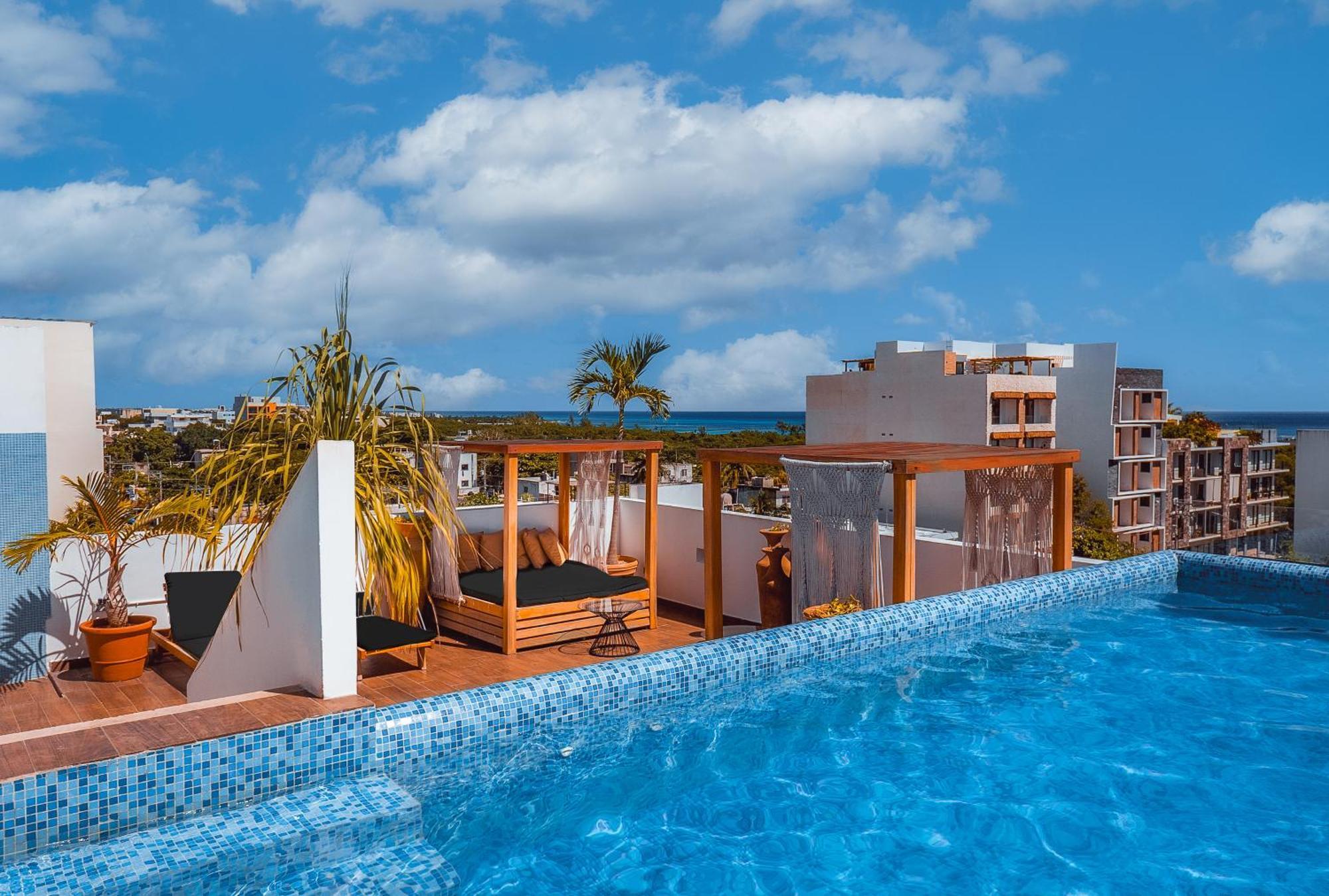 Terrasse Hotel Playa Del Carmen Kültér fotó