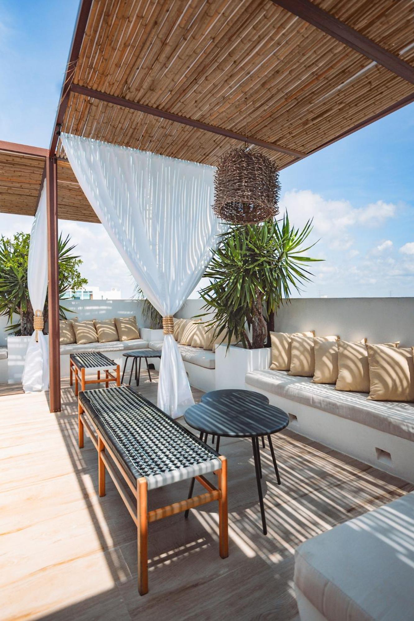 Terrasse Hotel Playa Del Carmen Kültér fotó