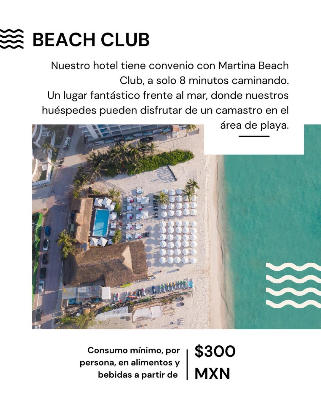 Terrasse Hotel Playa Del Carmen Kültér fotó